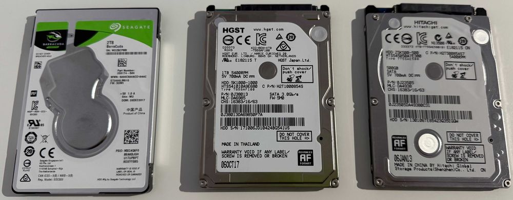Hard Disk HDD Laptop Consola 2.5" 9.5mm SATA 3 5400RPM Seagate Hitachi