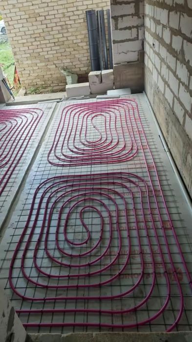 Теплые полы под ключ . Выезд по облости