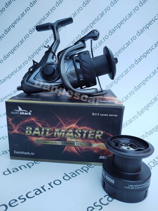 Mulineta Crap EastShark BAIT MASTER 6000 cu BAITRUNNER 0,31mm/175m