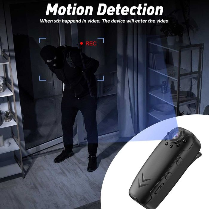 Мини камера за тяло, преносима 1080P Full HD спортна DVR