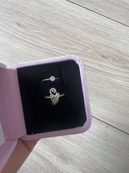 2 серебрянных красивых кольца