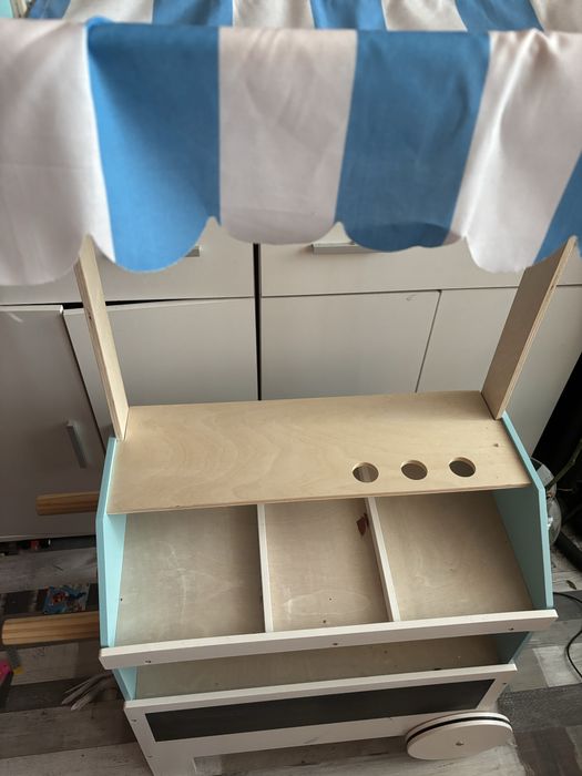 Дървен детски магазин  / количка за сладолед kidland kid land