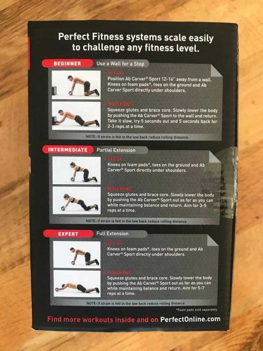 Колело за фитнес AB CARVER Pro Sport/ коремни преси / Perfect fitness