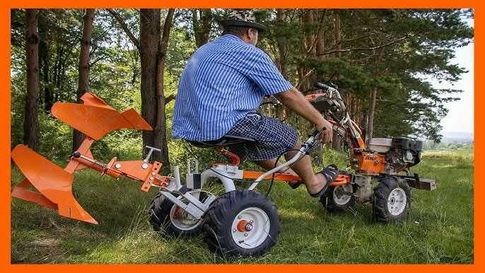 Accesoriu tractoraș pentru motosapa motocultor Ruris Navigator 99. Practic iti transformă motosapa sau motocultorul într un mic tractoraș