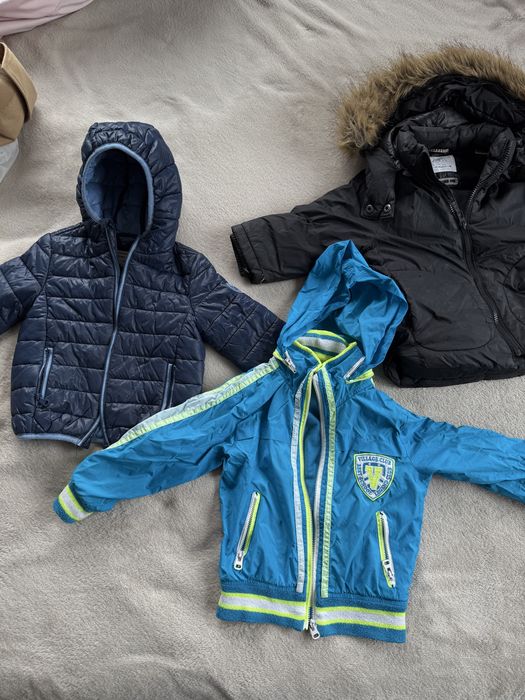Зимни якета за момче 2-3г 86-82см зара с пух и др