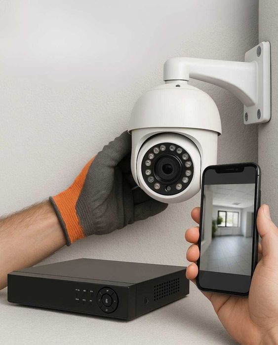 Установка камер видео наблюдения Hikvision