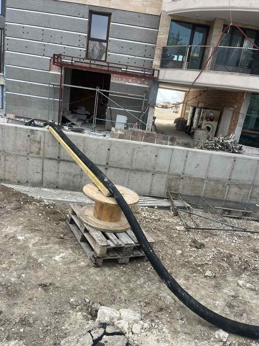 Услуга със стационарна бетон  помпа