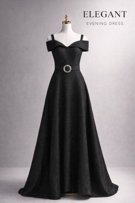 вечернее платье черное