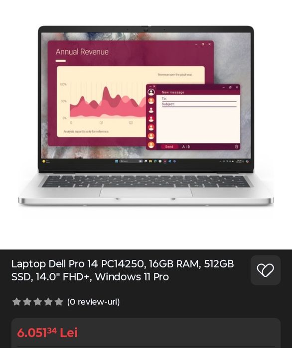Laptop Dell Pro 14 PC14250