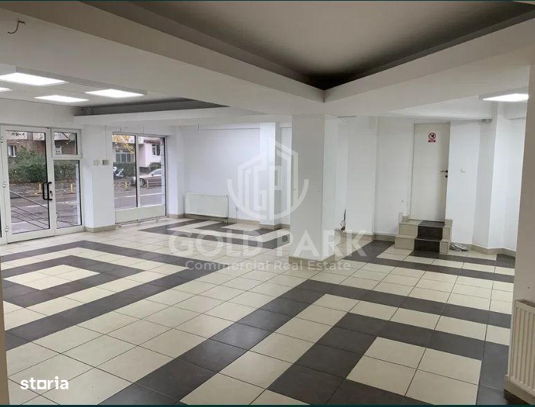 Spatiu Comercial/ SHOWROOM -166 mp -Vitrina la strada-Zona cu Trafic