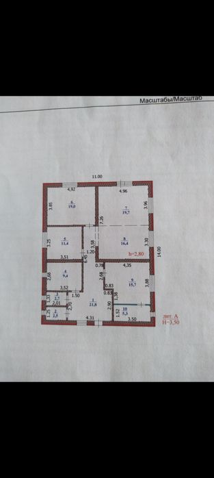 Частный дом одноэтажный