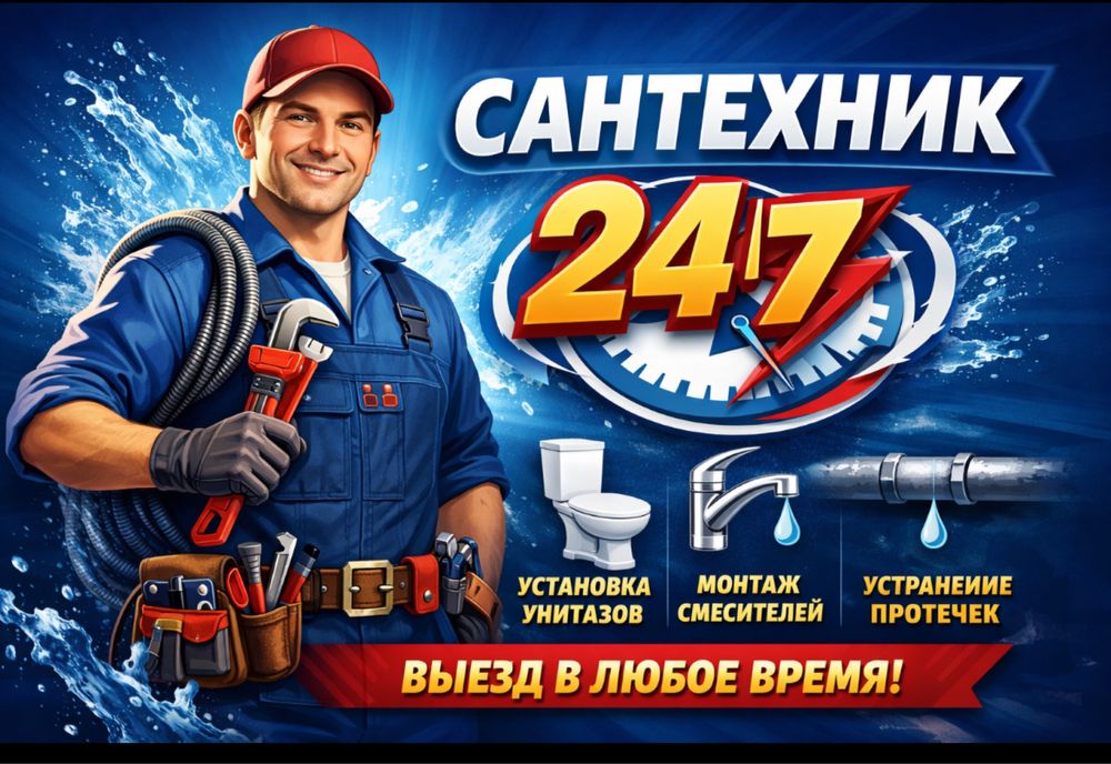 Сантехник круглосуточно