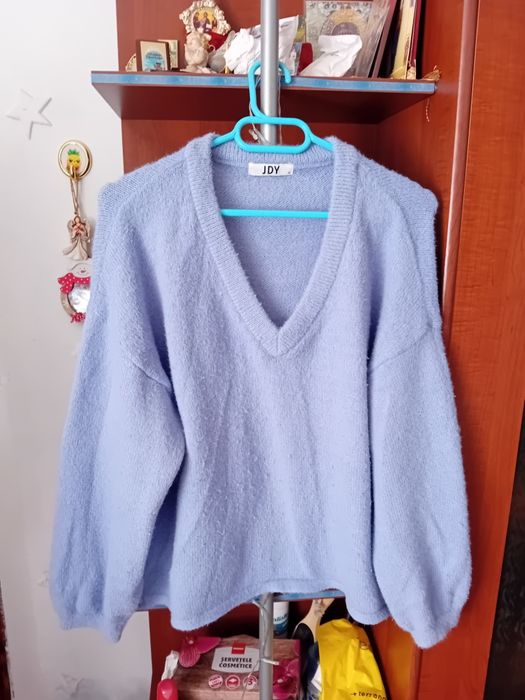 Pulover cu anchior de lana