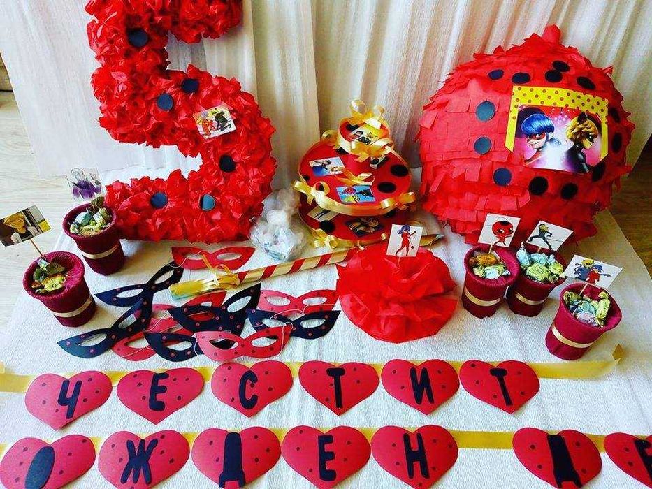 Украси- Блуи,Спайдърмен ,Барби ,Замръзналото кралство ,Тик Ток,Миньони