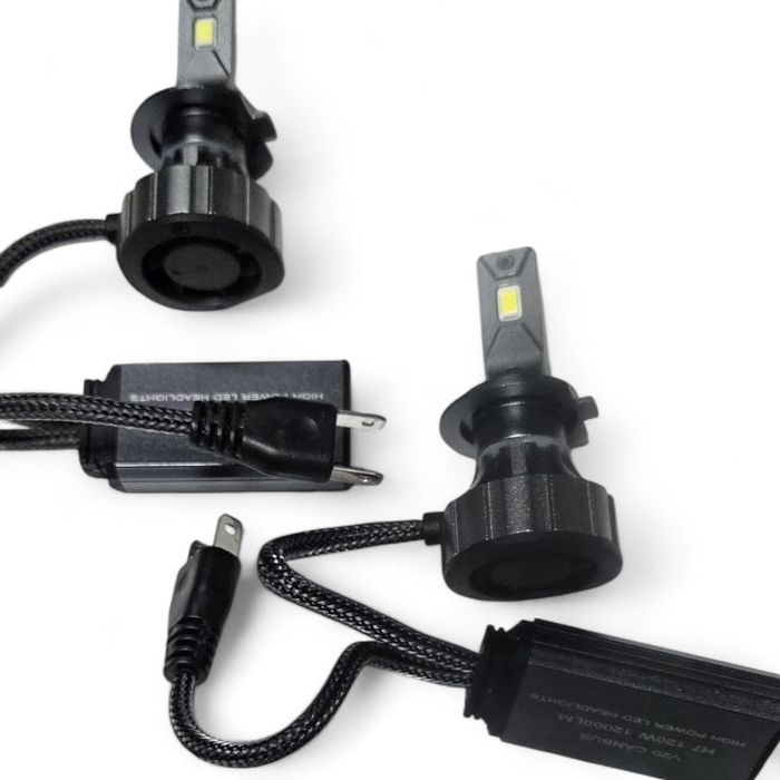 Set 2 Becuri LED H7 Canbus 120W – 12000 LM, 6000K Alb Rece, V20