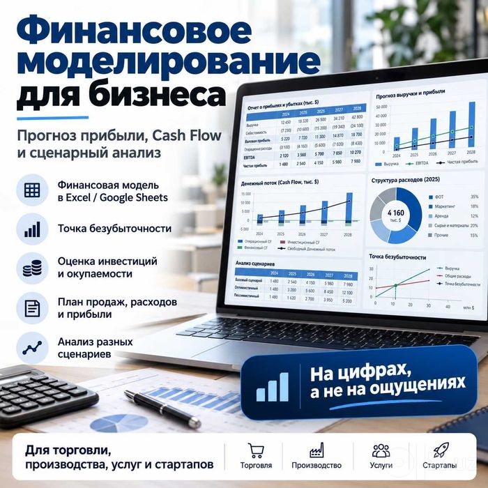 Финансовая модель — узнайте прибыль и потребность в деньгах заранее