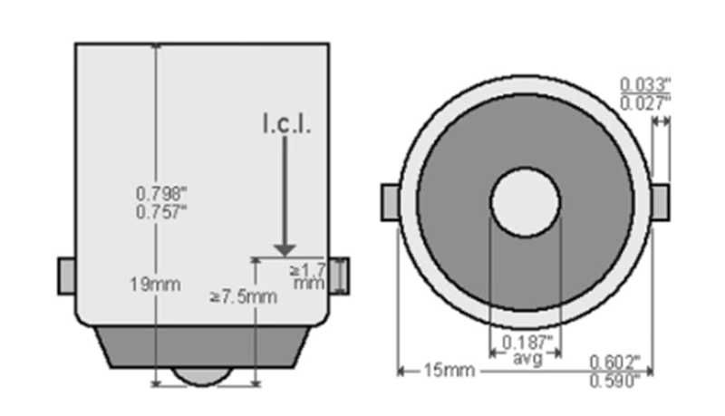 LED диодни крушки Glipart, BA15S/P21W, CANBUS - 1 Светлина