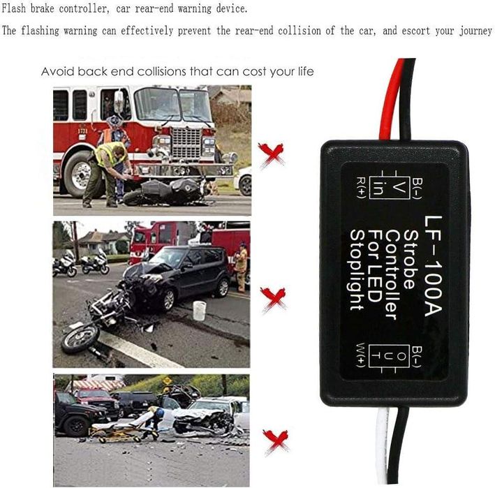 Mодул блиц контролер за led стоп-светлина за автомобил flyseen gs ...