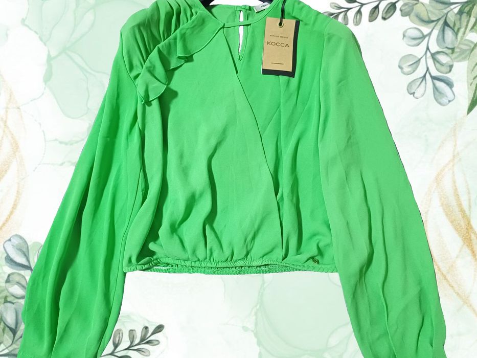 Bluză verde ușoară