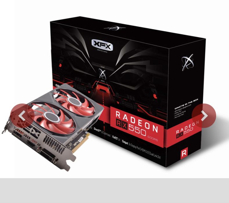Rx 550 4gb in stare perfecta,cu doua ventilatoare