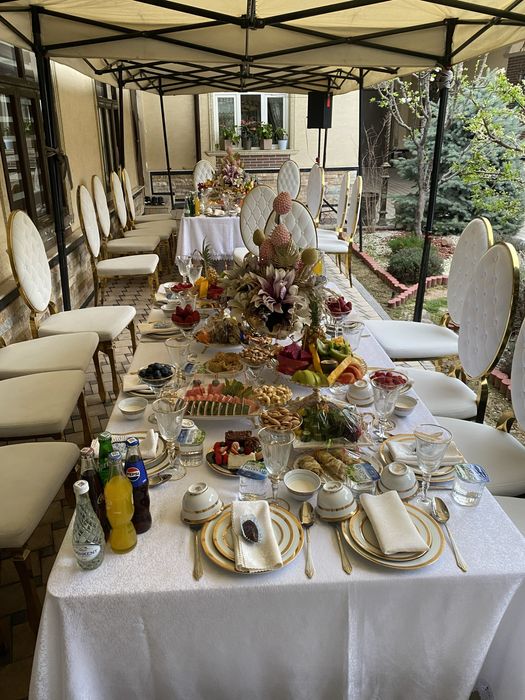 Prokat stol stul, Arenda Прокат стол стул посуда самовар навес зонт