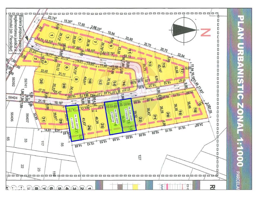Teren de vânzare – Paleu, județul Bihor | 3 parcele a câte 618 mp