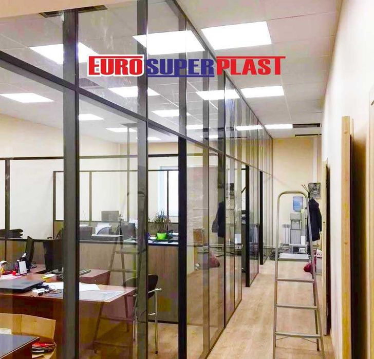 Установка офисных перегородок\рам любой сложности 20 лет на рынке