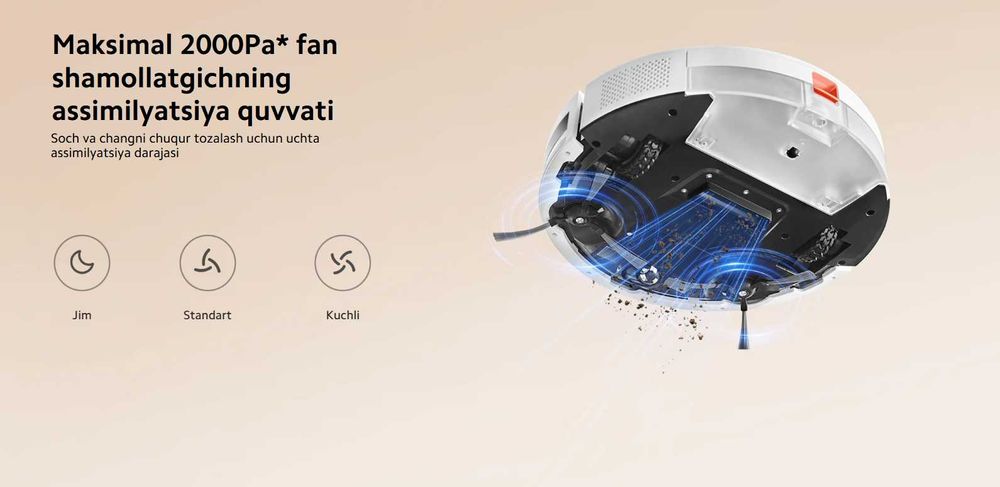 Xiaomi Robot Vacuum Cleaner E5 – 73 000 so‘m/oyiga! Muddatli to‘lov!