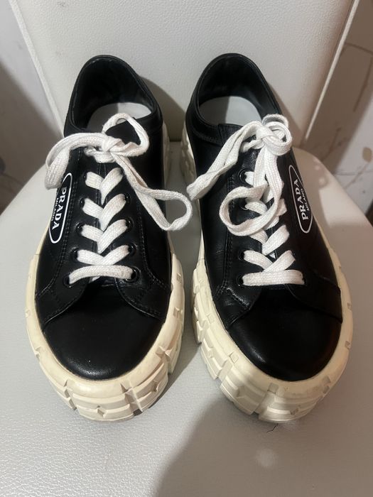 Кеды кожаные Prada