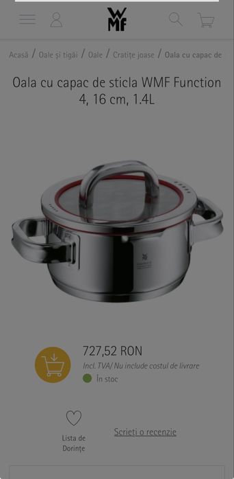 WMF oala/cratita 4 Function 1,9L 16cm