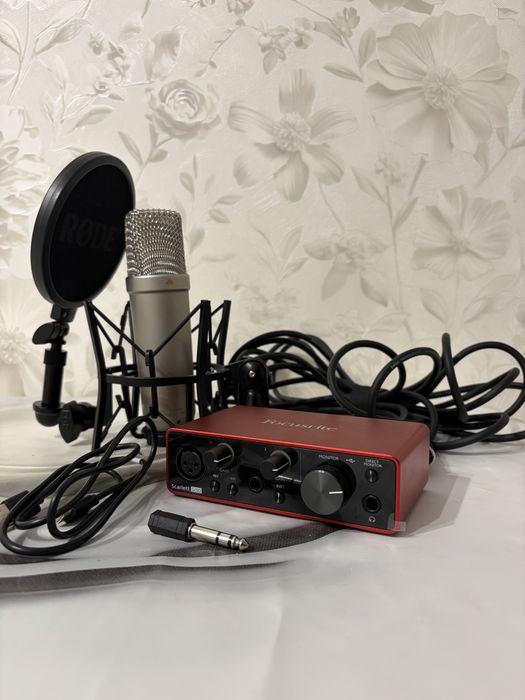 Rode NT1-A + Focusrite Scarlett Solo 3rd Gen комплект