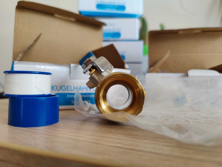 Водопроводни сферични кранове, с пълно пропускане, немски 1/2, 3/4 Ж/Ж