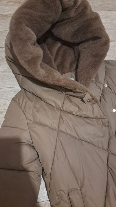 Пуховик женский длинный