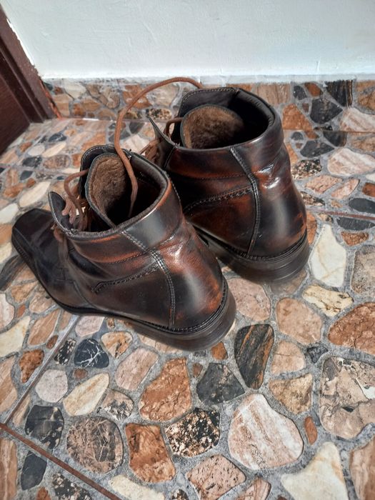 Ghete barbati imblanite din piele marimea 44 marca Lanetti stare perfe
