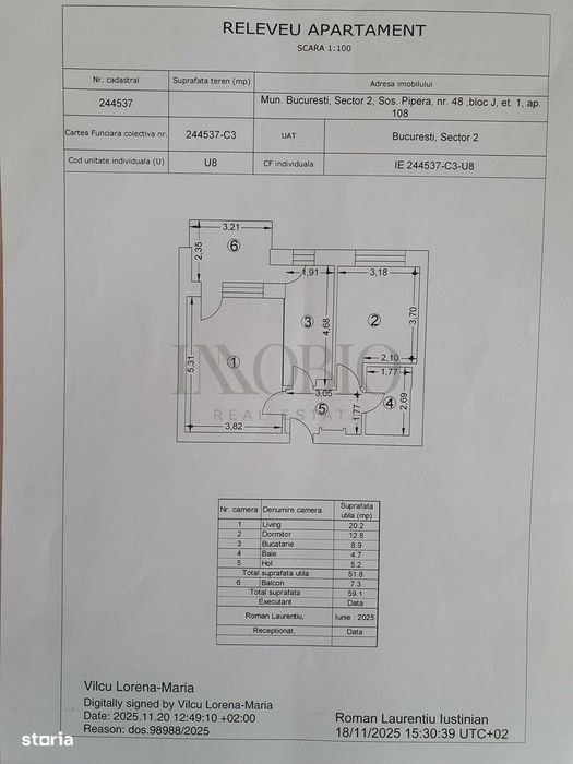 Apartament cu 2 camere / Nusco City 2 / Pipera