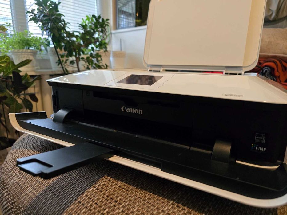 Принтер мастиленоструен Canon PIXMA MG6350 - ЗА ЧАСТИ!!! (работи)