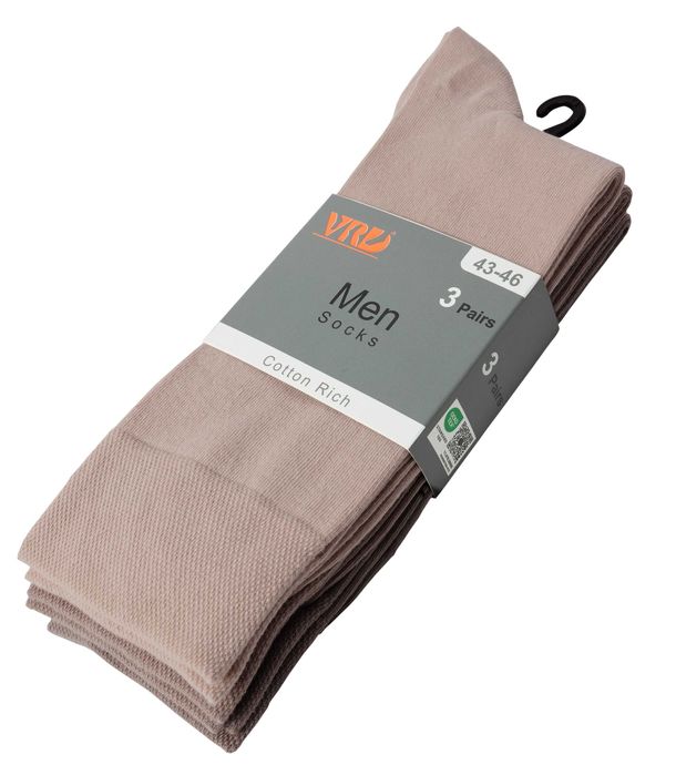 Органични мъжки 3 чифта класически чорапи