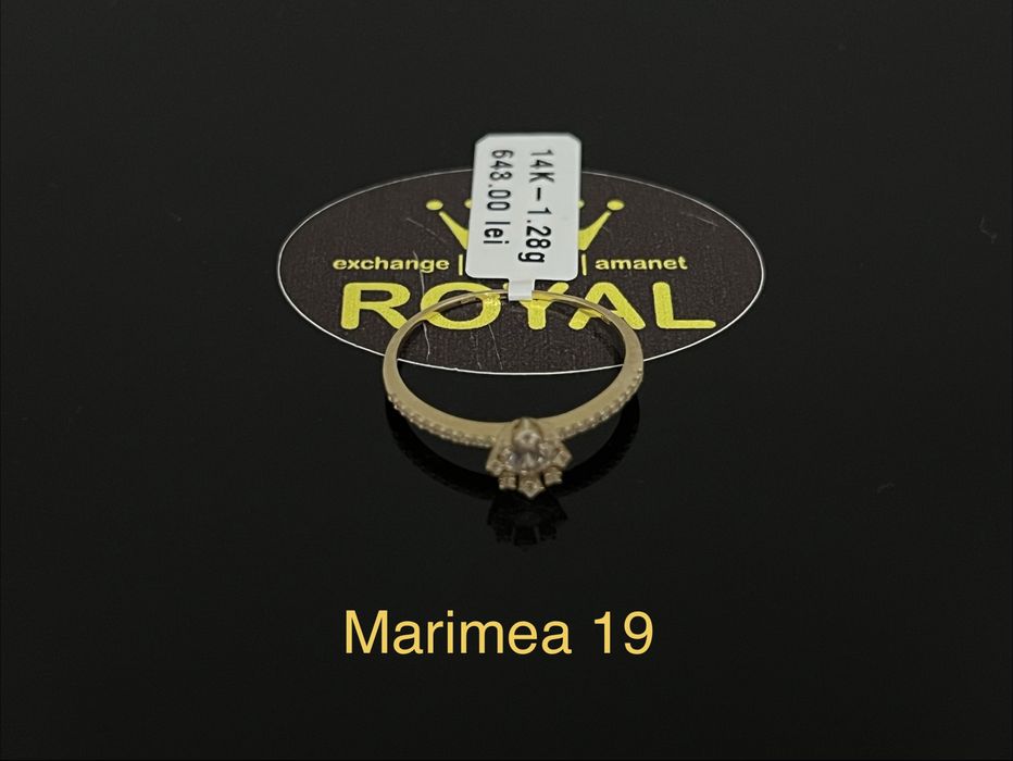 Bijuteria Royal CB: Inel dama aur nou 14k 1,28gr