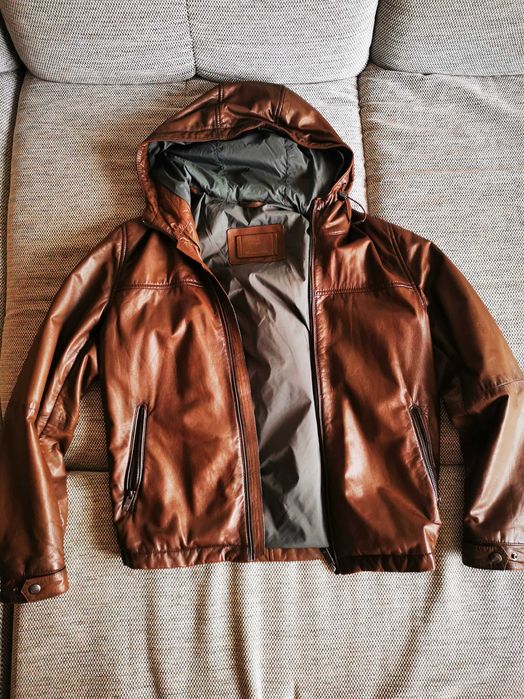 Кожено яке Massimo Dutti, размер М