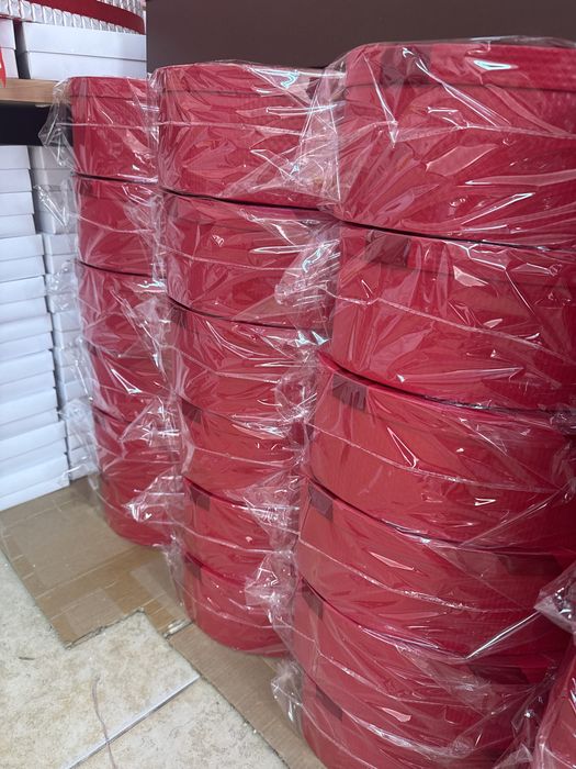 Подаръчна кутия сърце с панделка / сет 3 броя - S/M/L