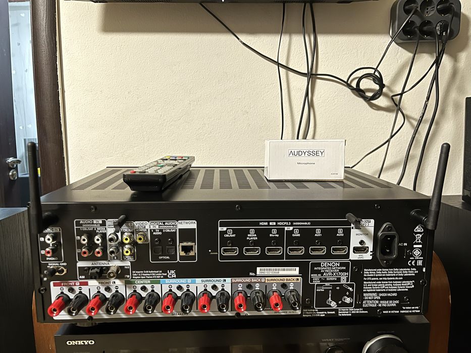 Denon AVR X1700H 7.1/8k/Atmos/wifi/Bluetooth/Airplay/Spotify,usb etc.