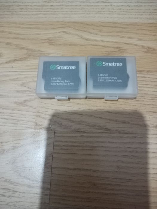 2 baterii Smatree S-LB5(V3) pentru GoPro Hero 5/6/7 black