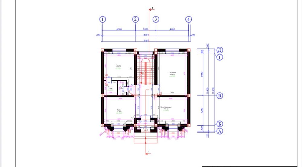 3 қаватли енги неоклассика стилидаги хонадон сотилади