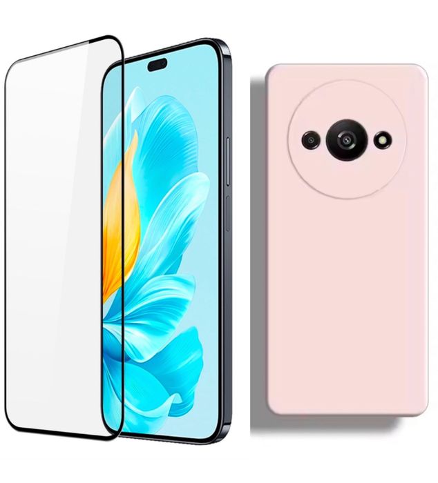 Husa X LEVEL TPU Catifea + Folie Sticla Xiaomi Redmi A3/A5/14C/13C/14C