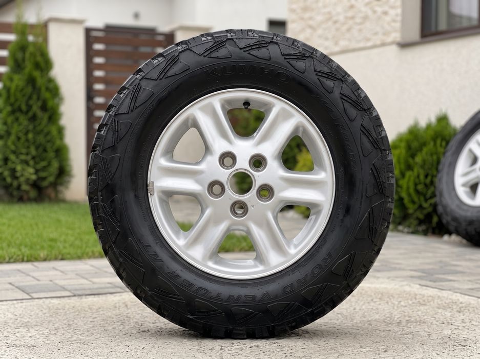 Set 4x Roti Aliaj  15” Offroad (cauciucuri + jante)  // 5x 114,3 - Freelander // 195/ r15- DOT 2023 // (Duster , Qashqai, Tucson, Santa Fe , Rav 4)