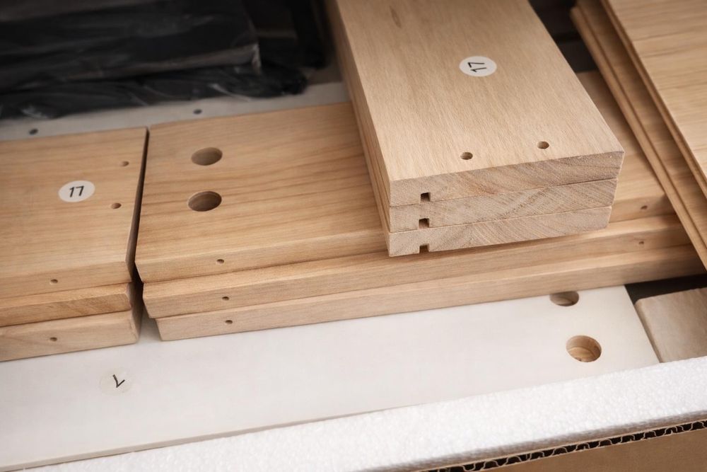 Comodă modernă cu ratan, 6 sertare, albă, stare excelentă – PREȚ MIC