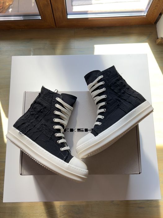 Rick Owens Slashed Black