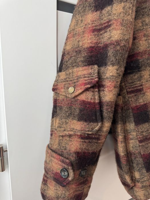 Palton lung cu carouri