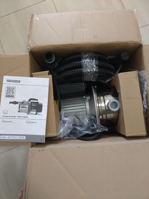 Pompa de gradina Parkside, otel inoxidabil, 1100W, 4600L/h