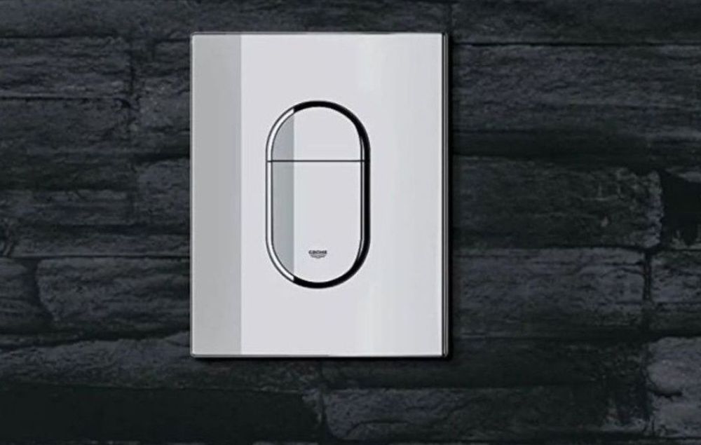 Placa de actionare Grohe Arena Cosmopolitan 38844000, dublu spalare, 1